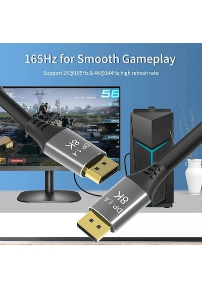 Pmr 8k Displayport Kablo 5m - 1.4v, 7680x4320p, 32.4gbps, Hdr Zr834
