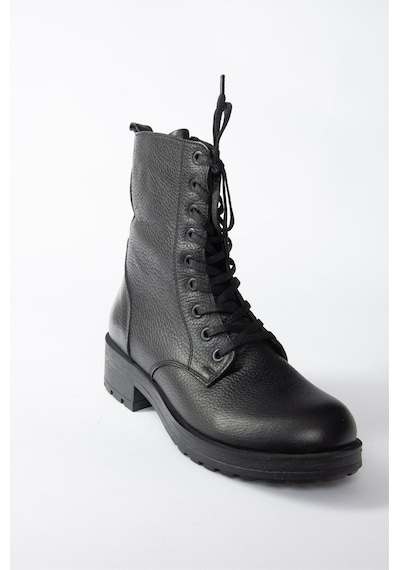 Fox Shoes Siyah Hakiki Deri Günlük Kadın Postal Bot N555400103 Siyah
