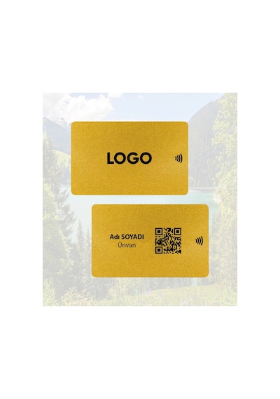 Nfc Dijittal Gold Kartvizit Kişileştirilebilir