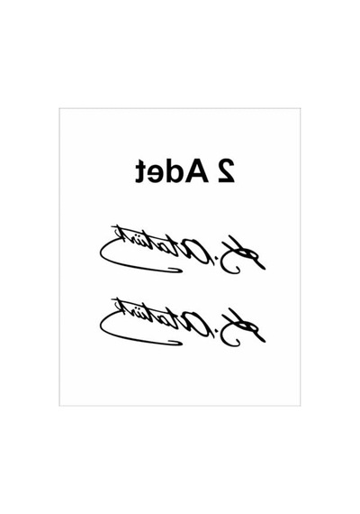 Mustafa Kemal Atatürk İmzası Sticker, 10x3 Cm