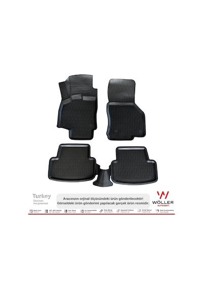 Vw Passat B8.5 B8 Paspas 2015 2022 Arası 3D Havuzlu Wöller Paspas
