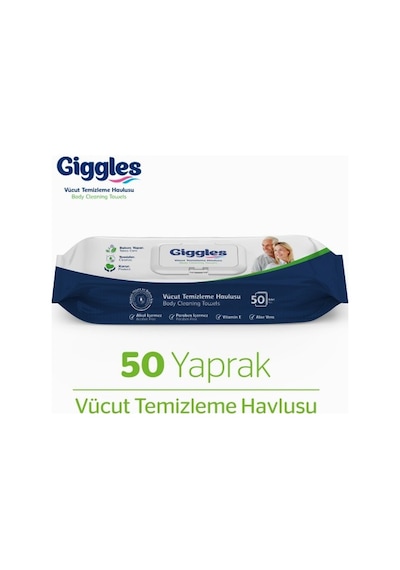 Giggles Vücut Temizleme Havlusu 12 x 50'li