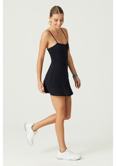Los Ojos X Melodi Siyah Tenis Elbisesi Spor Elbise Tennis Dress Siyah Siyah