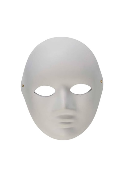 Maske Karton Küçük Yüz Boyanabilir 22 x 17 CM 12 adet