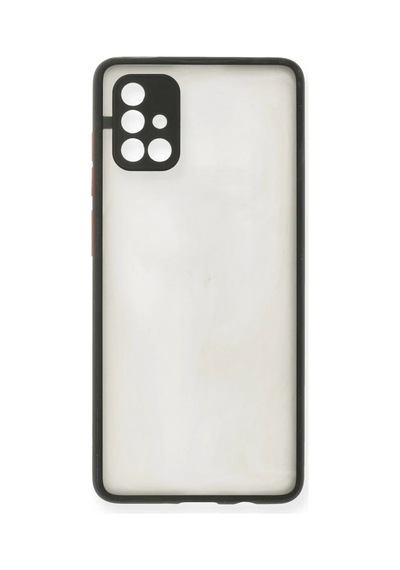 Samsung Galaxy A71 Kılıf Montreal Silikon Kapak - Siyah