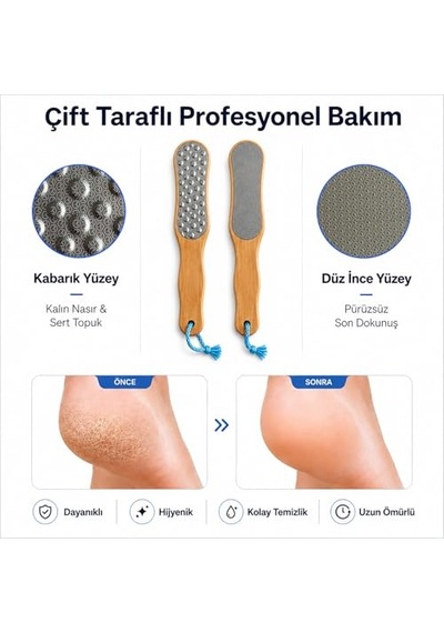 Törpüsü 2 Değiştirilebilir Başlıklı Nasır Ve Sertleşmiş Deri Temizleyici Ergonomik Tasarım