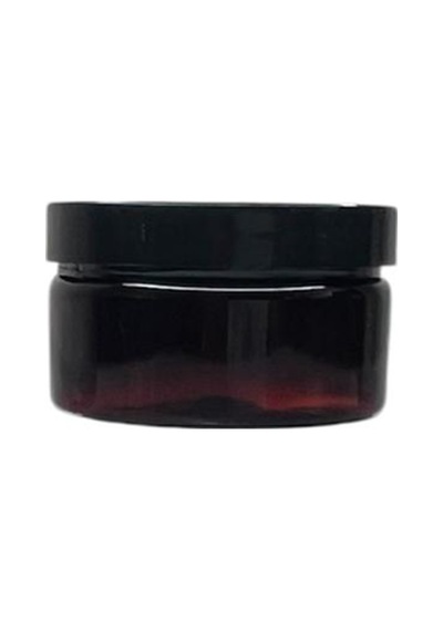100ml Kahverengi Akrilik Plastik Krem Kavanozu Siyah Kapaklı, 12 Adet, Krem Kavanozu, Kozmetik Kavanoz, Plastik Kavanoz