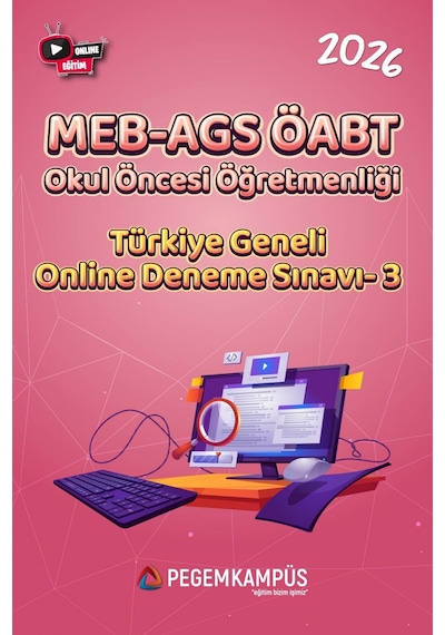 2026 Meb-ags Öabt Okul Öncesi Öğretmenliği Türkiye Geneli Online Deneme Sınavı-3