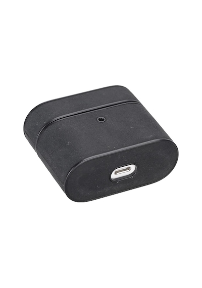 Casquet Apple Uyumlu AirPods 3.nesil Deri Kılıf G1 Siyah Siyah