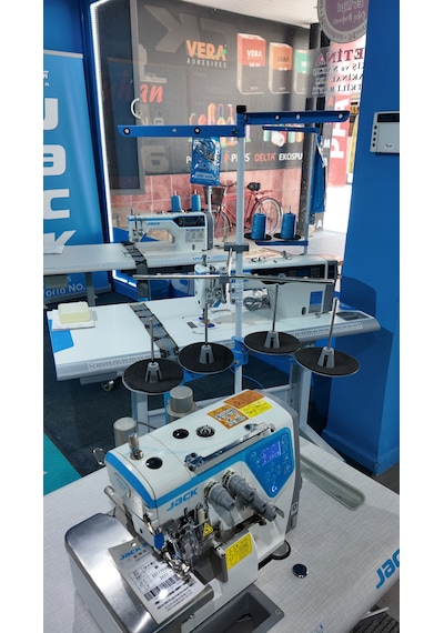 Jack C4-4 İplik Full Otomatik Overlok Makinası 7000 Devir, Konuşan Paket Yok