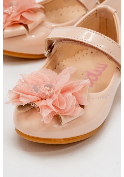 Mnpc Kız Çocuk Pudra Fashion Babet 25y1b10052173 Pudra