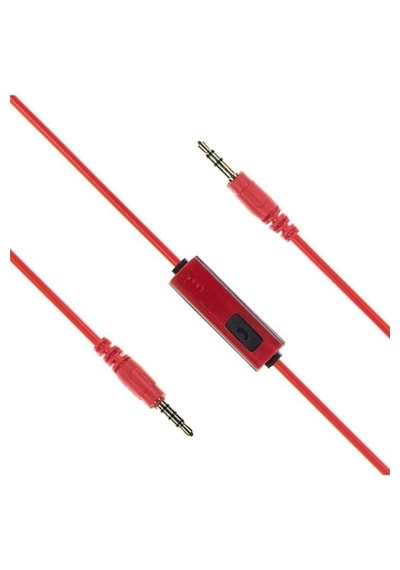 Hubrendy Tedarik Kırmızı Kulak Üstü Portatif Katlanır Stereo Kulaklık