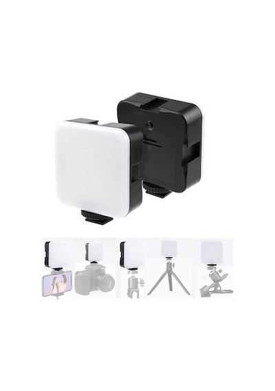 Kt-660 Aynasız Fotograf Makinesi Ve Telefon Uyumlu Ahtapot Esnek Tripod + Mini 49 Led Işık