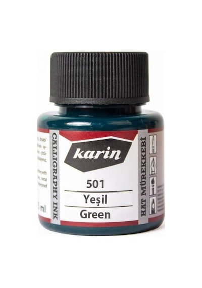 Karin Hat Mürekkebi 45ml Yeşil 501