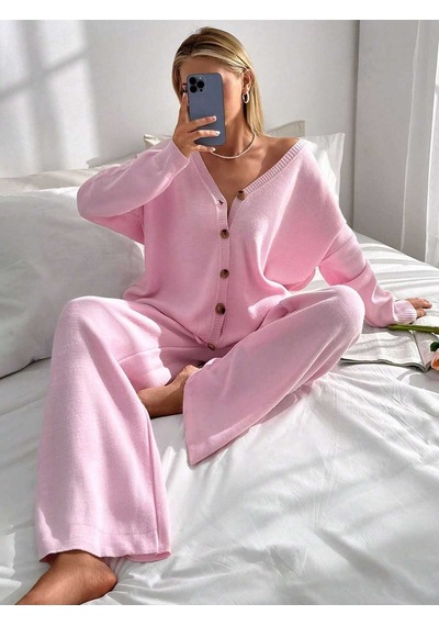 Sayzen Your Shine Basic Hirka Pantolon Alt-üst Takim Sy-2513 Pembe