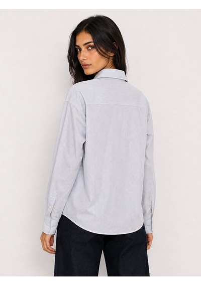 Loft Loose Fit Kadın Gömlek U.kol Lf2044844 Q1.v1 Lacivert