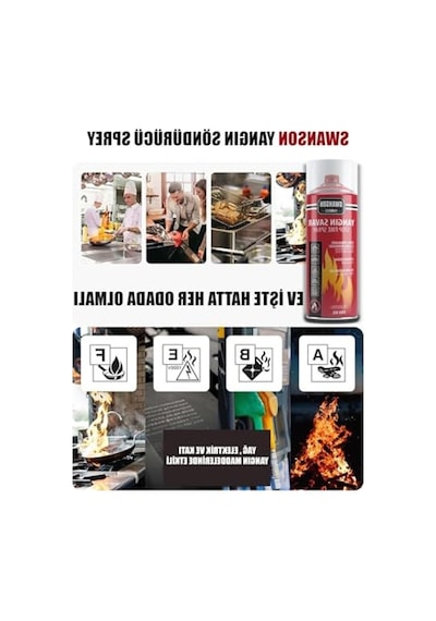 Yangın Söndürücü Sprey, 500ml, Ev Ve Ofis Kullanımı