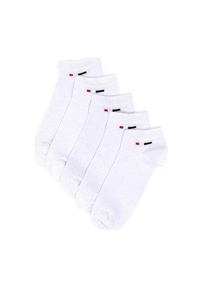 U.S. Polo Assn. U.s. Polo Assn. 5 Li Paket Çorap Gri Melanj - Regular Fit - Şık Ve Rahat Tasarım Erkek/ Beyaz