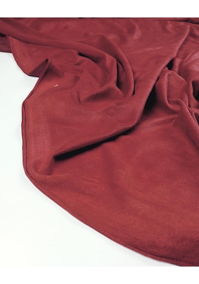 Kırmızı Renkte Süet Kumaş En: 120 Cm-10471 Kırmızı