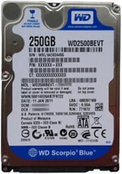 Western Digital Scorpio Blue WD2500BEVT 250 GB HDD