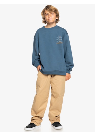 Quiksilver Eqbft03908-18314 Screen Crew Erkek Çocuk Sweatshirt Renkli Çok Renkli