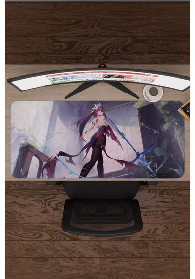 Rosaria Genshin Impact Anime Oyuncu V2 - 90x40 Xxl Gaming Mouse Pad Fare Altlığı
