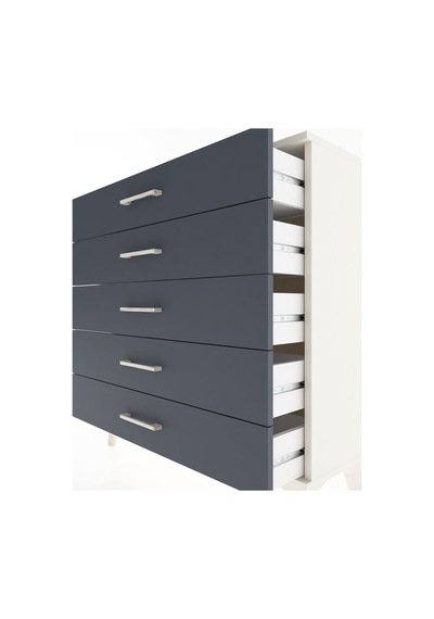 Arges Şifonyer 5 Çekmeceli 88x30x96 Aytaşı-antrasit Aytaşı