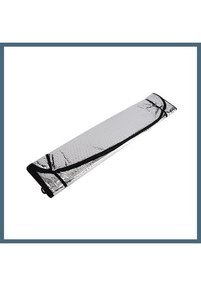 Agc Uygun Sepet Metalize Ön Cam Oto Güneşlik 130x60cm Gri Agc Standart