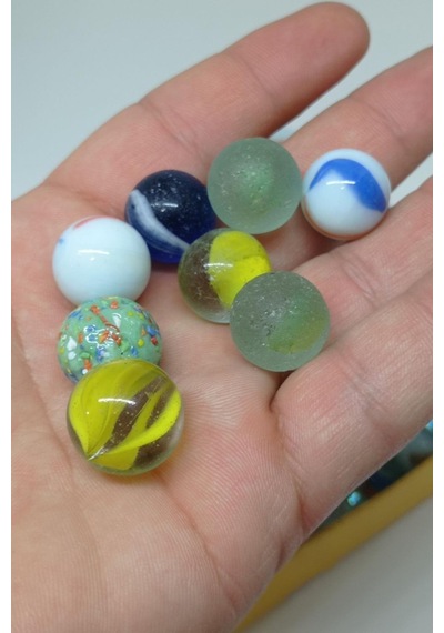 Nostaljik Oyuncak Misket 30 Adet Renkli Misket Oyuncak Bilye