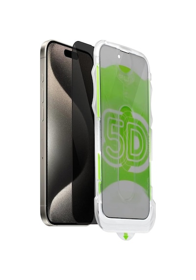Ennar Apple Uyumlu iPhone 17 Pro Max Kolay Uygulama Aparatlı Tam Kapatan Hayalet Kırılmaz Cam