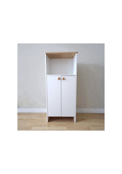 Mikrodalga Fırın Bölmeli Çok Amaçlı Mutfak Dolabı Beyaz / Safir Meşe 137cm Beyaz - 865123326 Beyaz