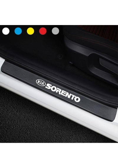 Kia Sorento Için Karbon Kapı Eşiği Sticker ( 4 Adet )