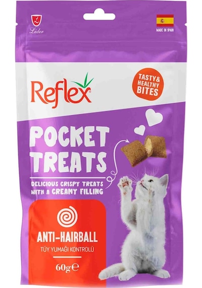Reflex Pocket Treats Hairball Kedi Ödülü 60 G