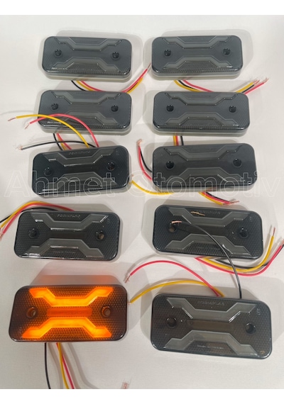 Ahmet Otomotiv 10 Adet Füme Dark Model Sarı-turuncu Led Lamba
