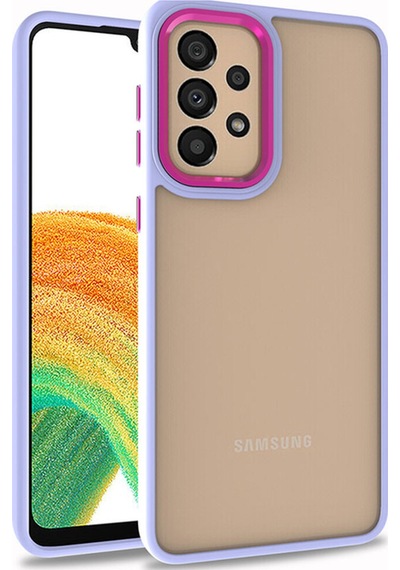 Galaxy A72 Uyumlu Arkası Şeffaf Parlak Kamera Kenarlı Silikon Kılıf