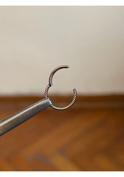 316 L Cerrahi Çelik Burgulu Kıkırdak Piercingi Rook Orbital Helix Septum Piercing Renkli