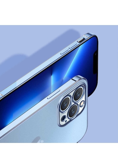 Apple Uyumlu iPhone 12 Pro Kılıf Zore Mat Gbox Kapak Gümüş