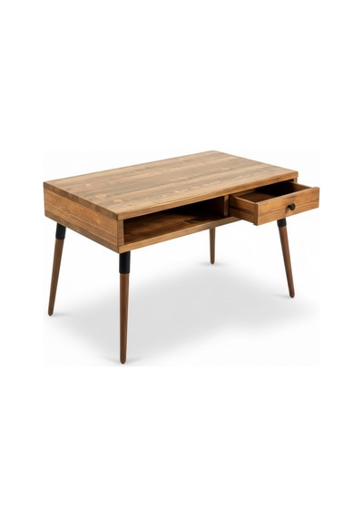 Mobenta Neo Desk: Masif Çalışma Masası 1 Çekmece Ve 1 Laptop Bölmesi - 120 Cm Tk Ahşap
