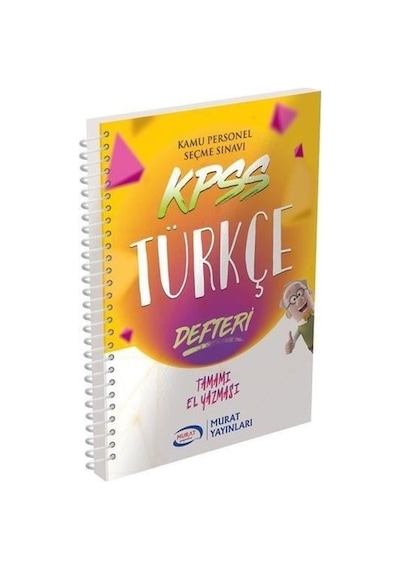 2022 KPSS Türkçe Defteri- Murat Yayınları
