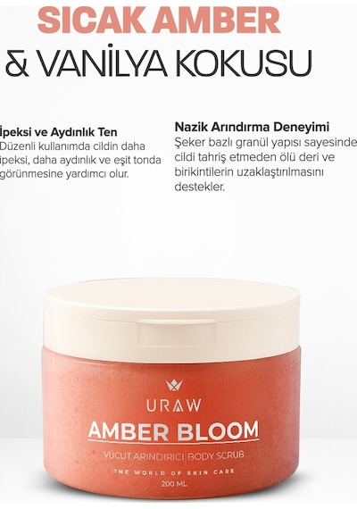 Uraw Amber Bloom Işıltı Veren Vücut Peelingi 200 ML