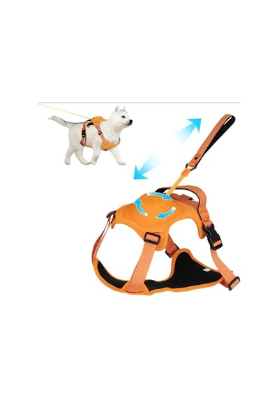 Buddy&co Ultra Seri Otamatik Köpek Göğüs Tasması L Turuncu