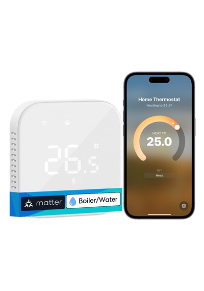 Meross Akıllı Termostat Matter Mts215b Apple Home Destekli
