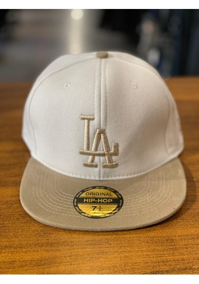 La Lakers Beyaz Bej Hiphop Snapback Rapper Basket Cap Şapka