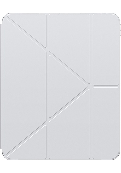 Apple Uyumlu iPad  Pro 11 2024 Amazingthing Minimal Serisi Katlanabilir Standlı Kılıf Gri Kapaklı Kılıf