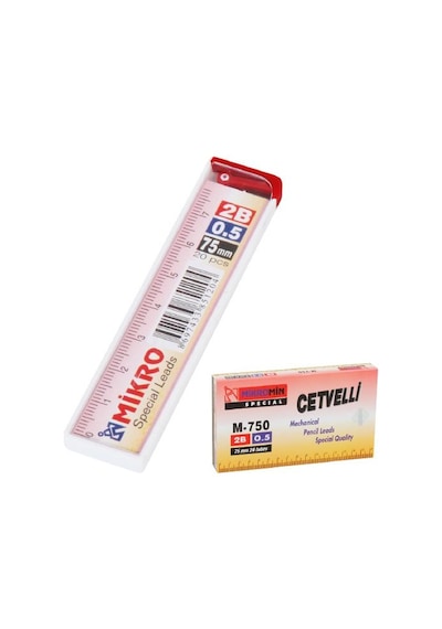 Mikro M-750 75Mm Cetvelli Kurşun Kalem Ucu 0.5Mm