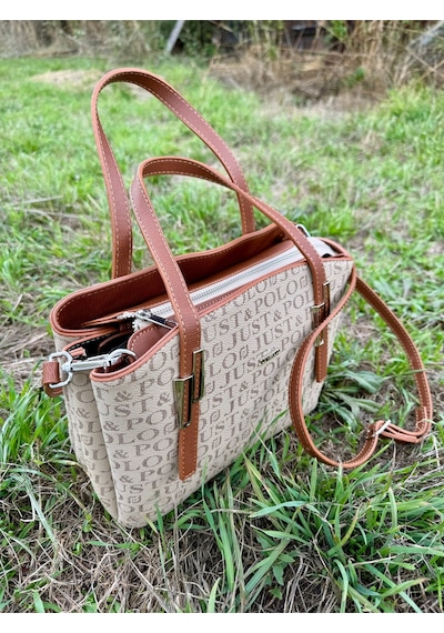 Just Polo Kadın El Ve Omuz Çantası 2066mh Vizon Camel