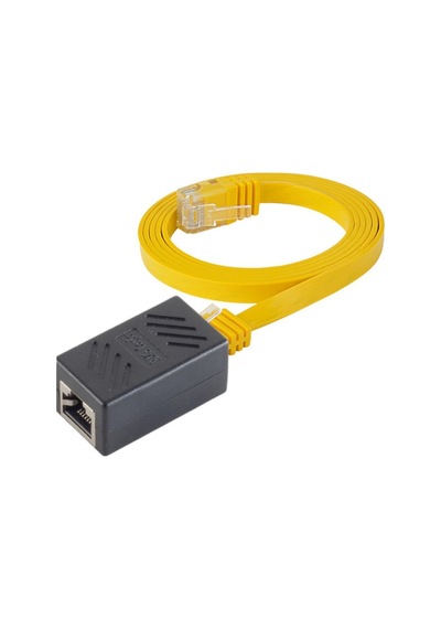 IRENIS CAT6 Kablo Uzatma Seti, Kablo ve Ekleyici 50 cm Sarı