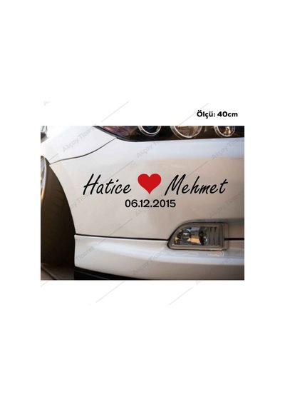 Isme Özel Sticker Sevgili Isim Sticker Oto Sticker Araba Sticker