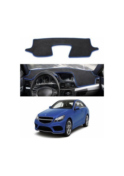Mercedes-benz - E-serisi Coupe C207 2009-2017 Uyumlu Torpido Koruma Kılıfı - Mavi Şeritli
