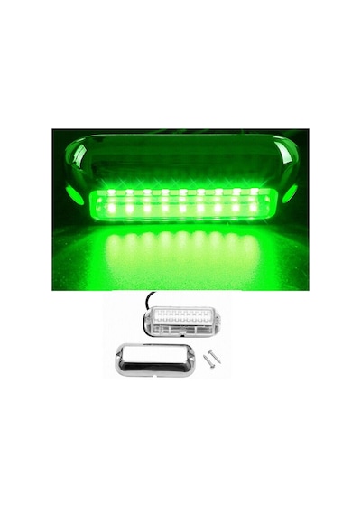 Su Altı Lambası 27 Led'Li Yeşil 12-24V Yeşil